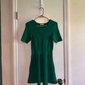 ALC NY Sample 2015 Green Short Sleeve Dress